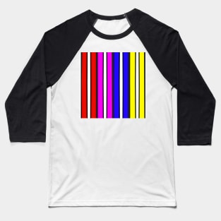 Bright candy stripes Baseball T-Shirt
